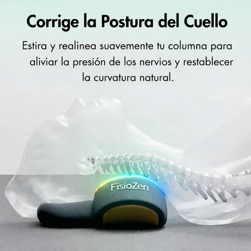 FisioZen™ Masajeador de Cuello 3 en 1 con Calor y Traccion