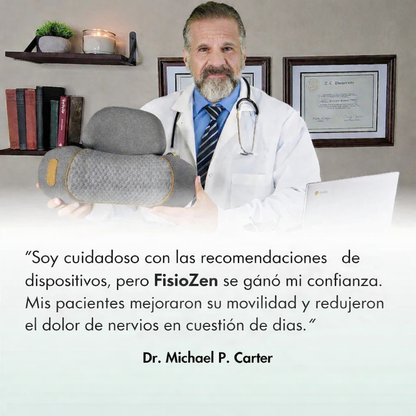 FisioZen™ Masajeador de Cuello 3 en 1 con Calor y Traccion